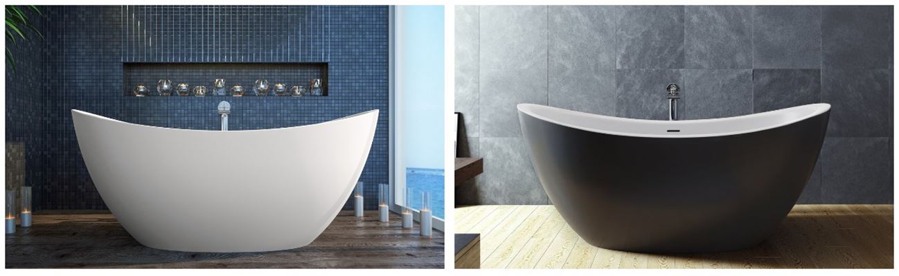 Aquatica purescape 171 freestanding solid surface bathtubs